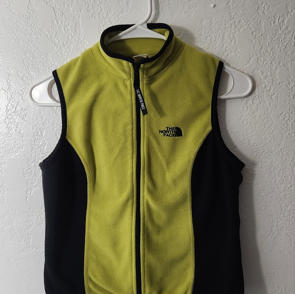 The north face fleece womans vest size s-p